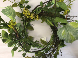 4"Candle Ring - Foliage & Small Berry