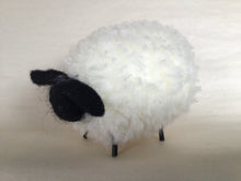 Load image into Gallery viewer, Wooly Lamb - 6”L Black &amp; White