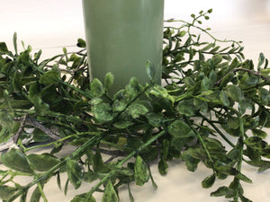 4”Candle Ring - Boxwood