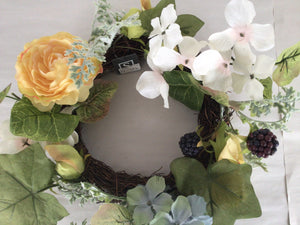 6"Candle Ring - Rose Hydrangea