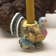 Load image into Gallery viewer, Turkey Taper Holder - earthenware 3-1/2” x 3-1/2”