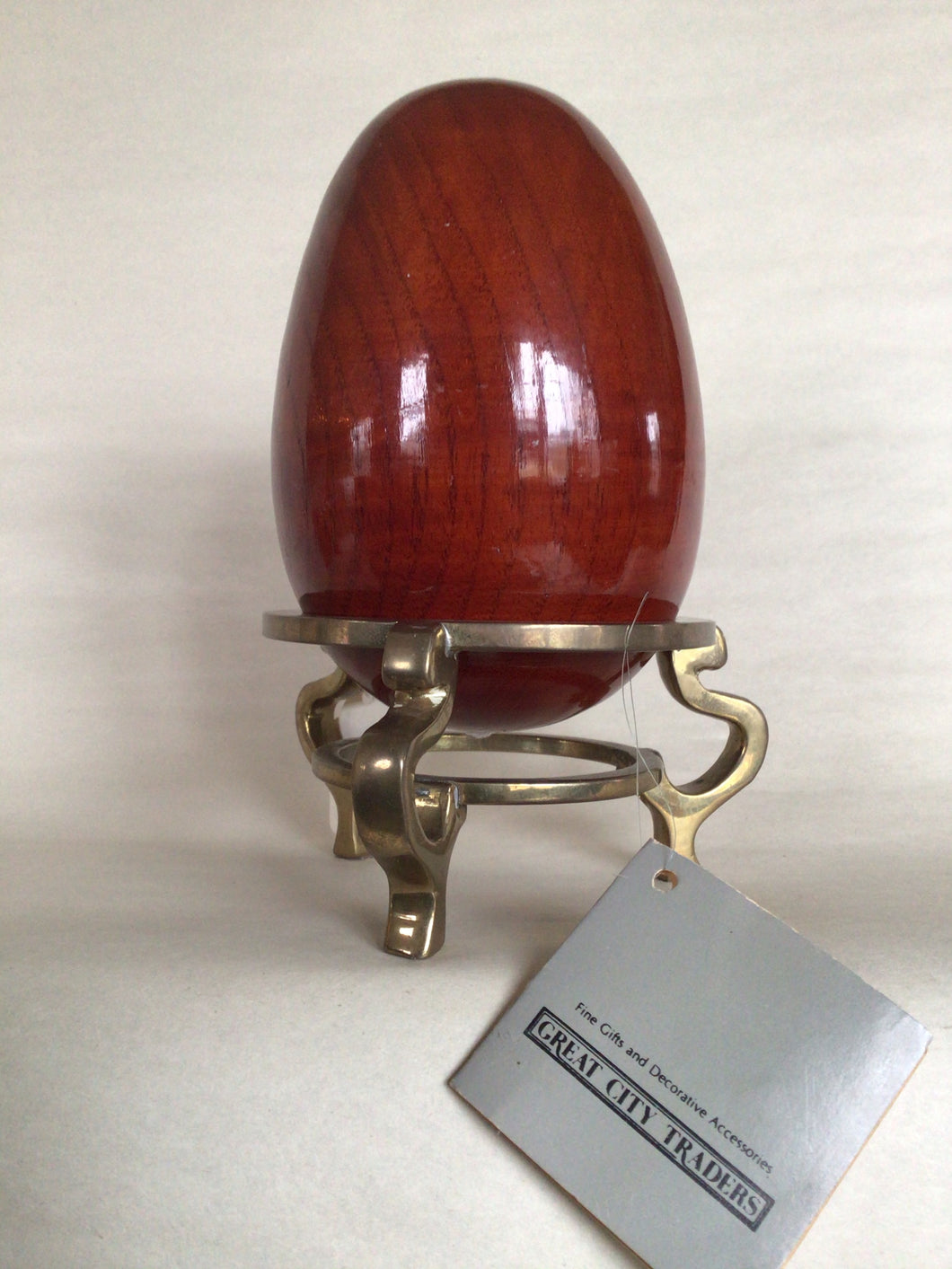 Mahogany Egg Paperweight 3”Wide x 5”High