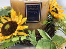 Load image into Gallery viewer, 6&quot;Candle Ring - Sunflower &amp; White Berry