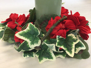 4"Candle RIng - Geranium