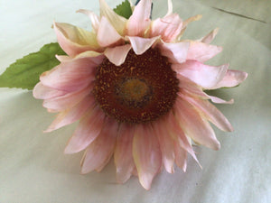 Sunflower Stem - 4”w x 24”h - Peachy Pink