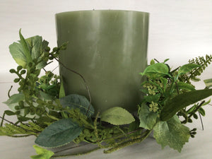 6”Candle Ring - Foliage Berry