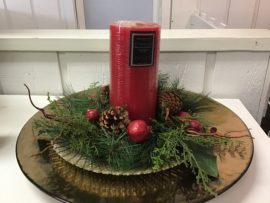 4”Candle Ring - Pomegranate Bliss