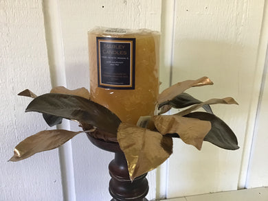 4”Candle Ring - Magnolia Leaf