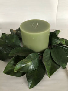 6"Candle Ring - Magnolia Leaf